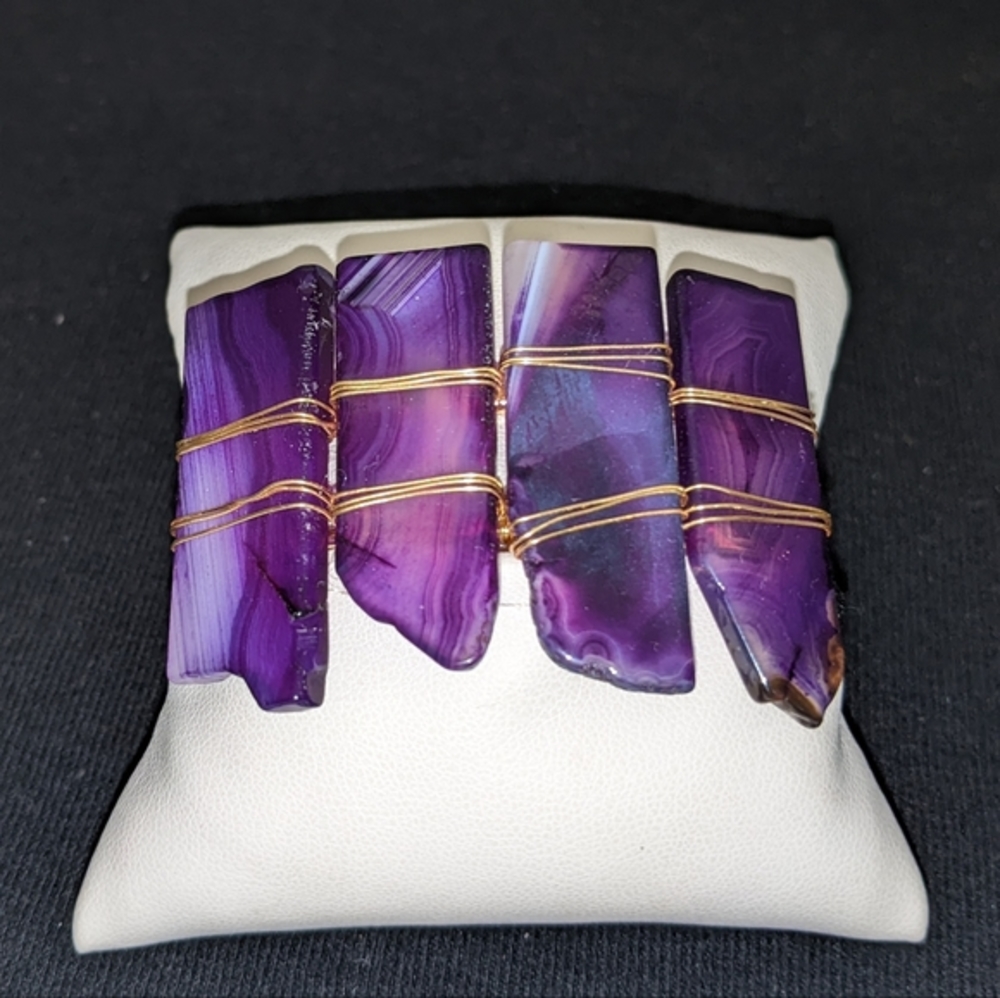 Natural Raw Amethyst Bracelet